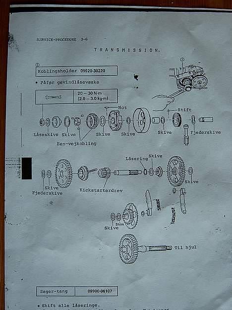 Suzuki fz50 gammel fave. - diagram over den  billede 3