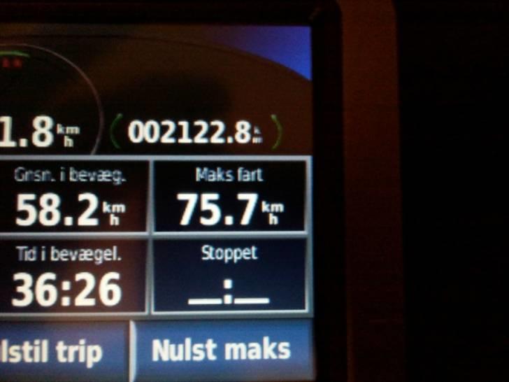 Puch Maxi P "Den Blå Baron" - Topfart målt den 21/5-2010 med 16 / 47 gearing. billede 2