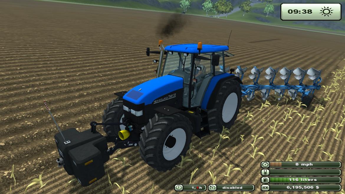 farming simulator 2011 og 2013 - så er jeg ude og plove med NH tm135 billede 89