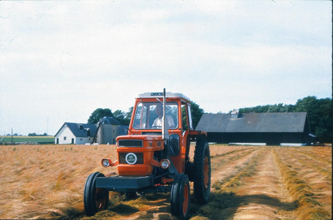 Fars gamle FIAT 800 - Skårlægning med skivehøster har den også gjort meget. Husker når far kørte hele natten igennem og fortalte at hav havde en Cola i værktøjskassen som holdt ham vågen billede 7