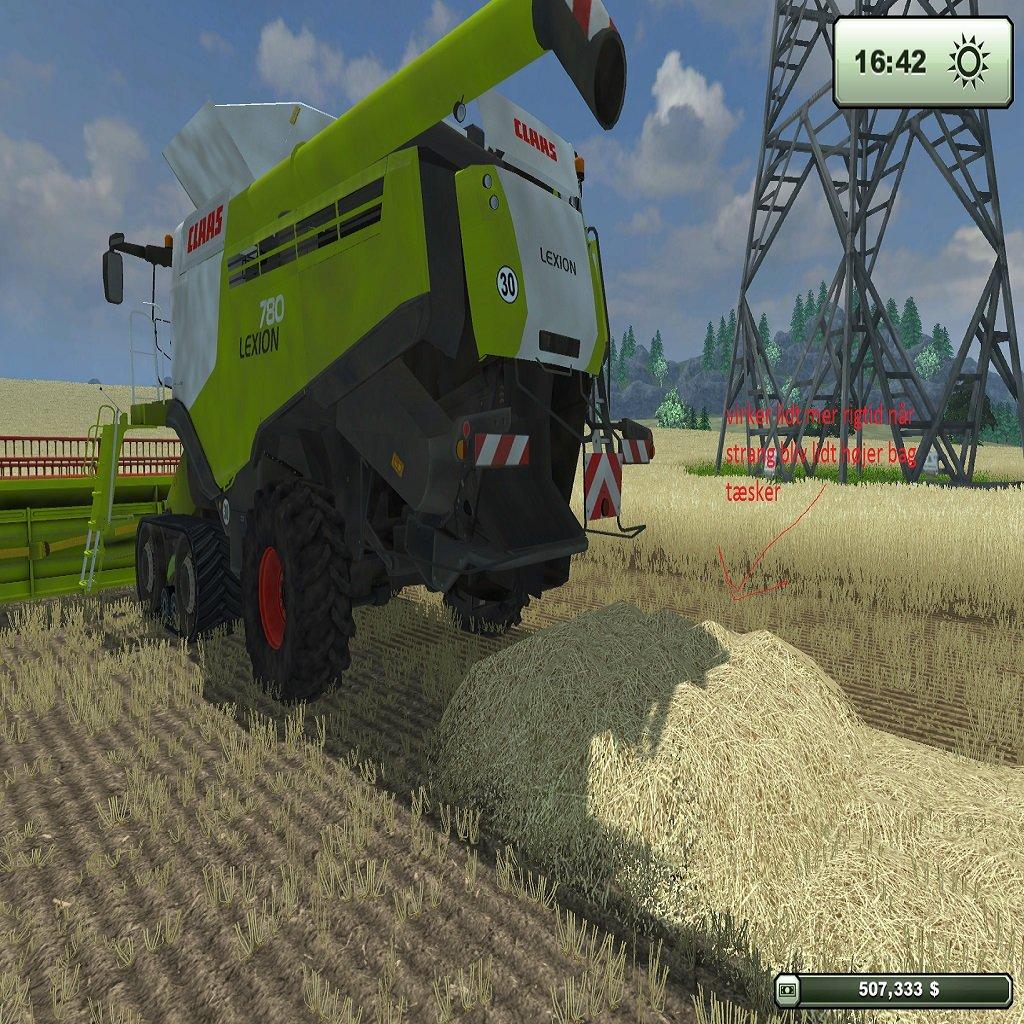 Farming Simulator 2013 - jeg har få lave så halm stange bliv lidt højer bag tæsker når man stop den  billede 11