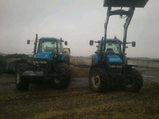 New Holland 8560- Låne Traktor.  - 8560'eren og TM'eren! To dejlige maskiner!  billede 9