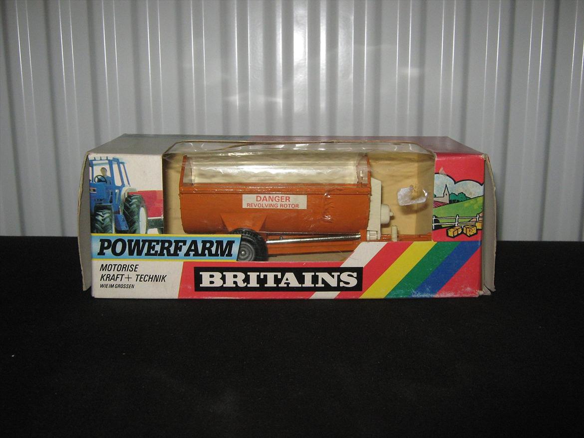 modeltraktor redskaber - britains howard manure spreader powerfarm (1987-1991) billede 8