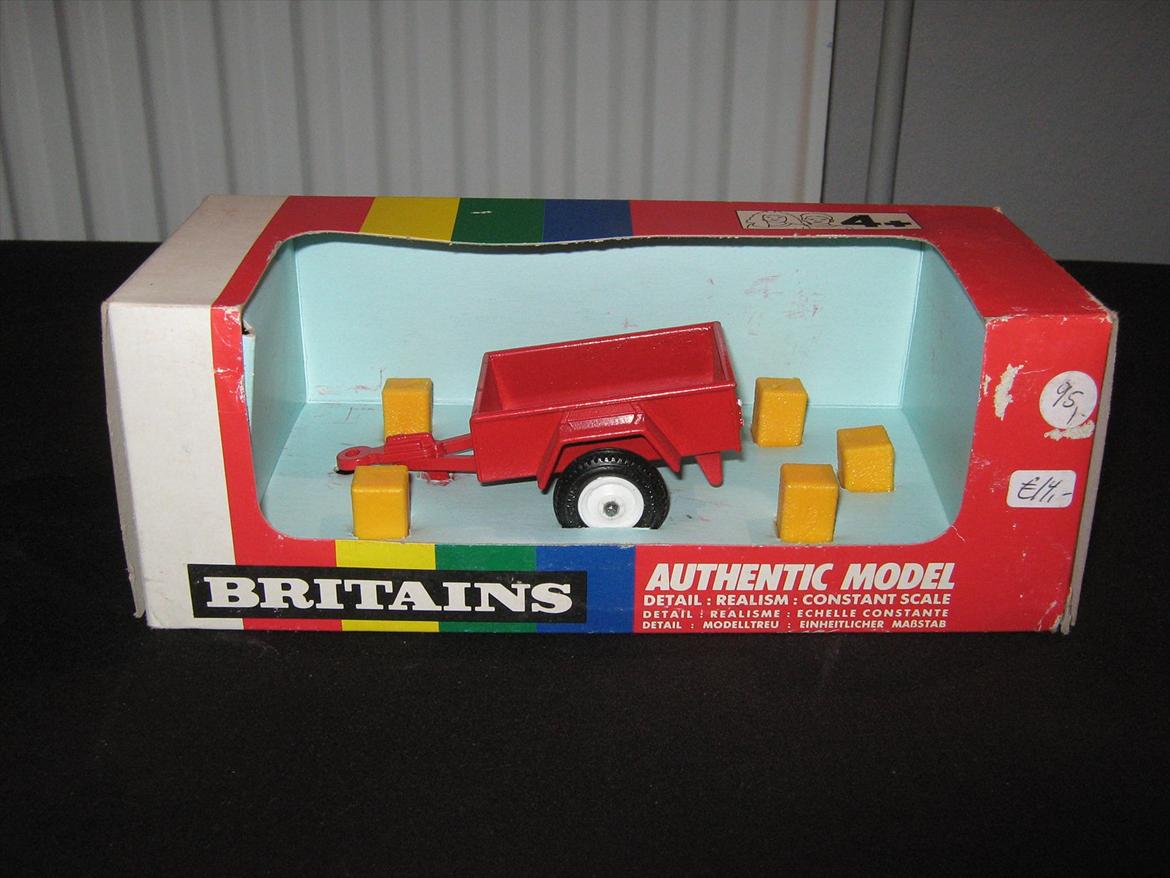 modeltraktor redskaber - britains mini trailer (1991-?) billede 25
