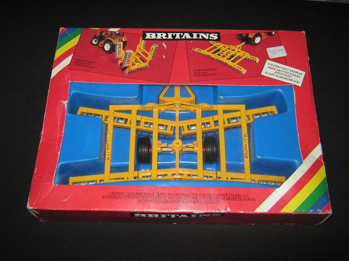 modeltraktor redskaber - britains folding dish harrow (1985-?) billede 26