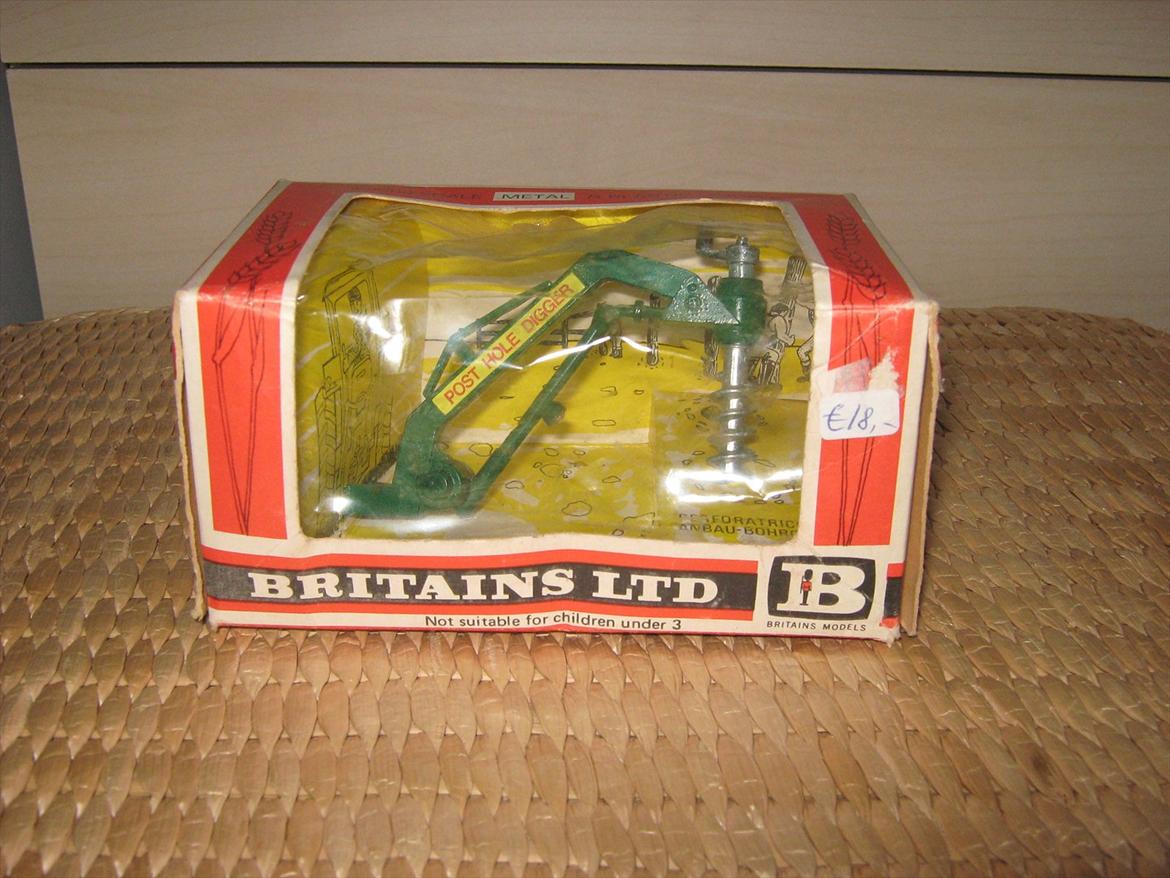 modeltraktor redskaber - britains post hole digger (1976-1988) billede 34