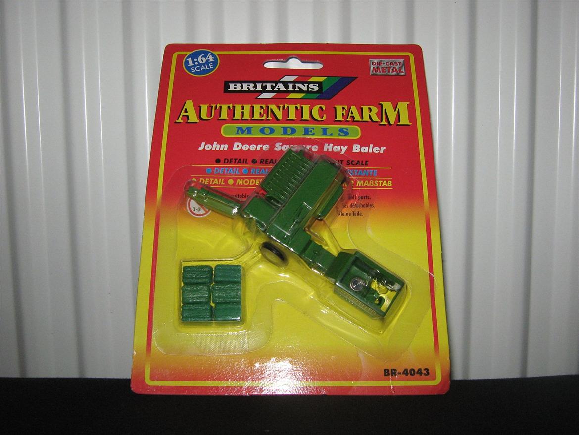 modeltraktor redskaber - britains john deere square hay baler (1998-2000) billede 39