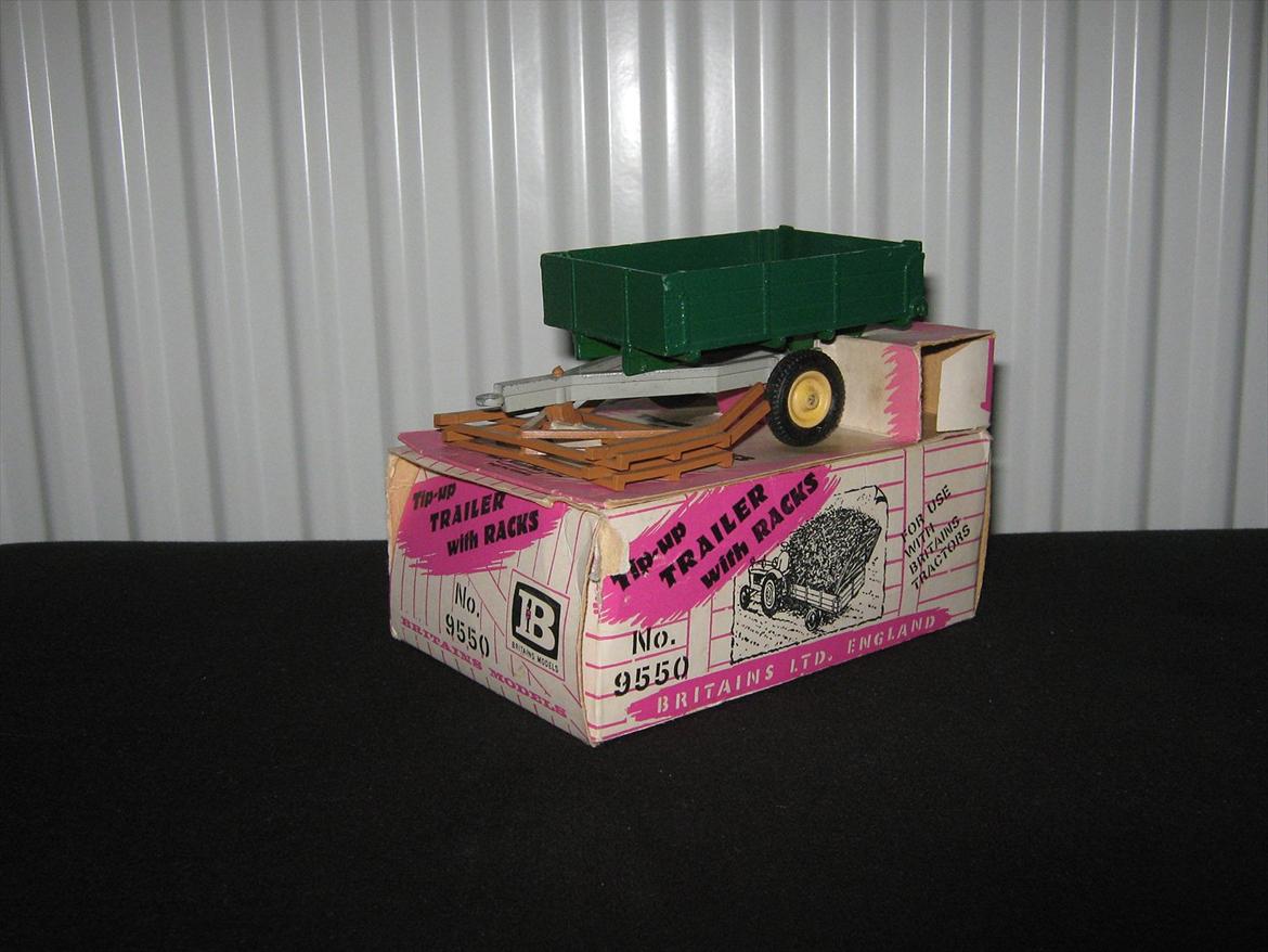 modeltraktor redskaber - britains tipping trailer billede 24