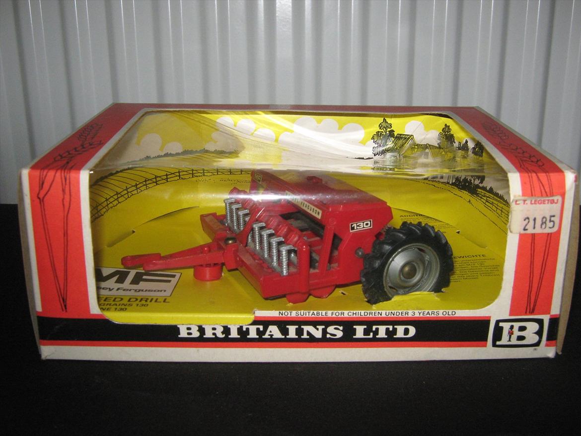 massey ferguson modeltraktorer og redskaber - 31. britains mf 130 seed drill (1979 - ?) billede 53