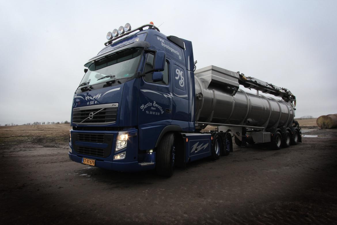 Martin Børsting Maskinstation  - Ny Volvo FH 500 med VM Tarm Gylletrailer.  billede 7