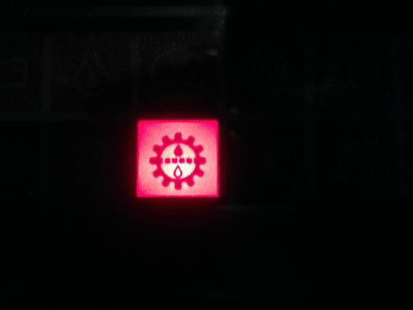 MF 3125 - lampe lyser i display problem