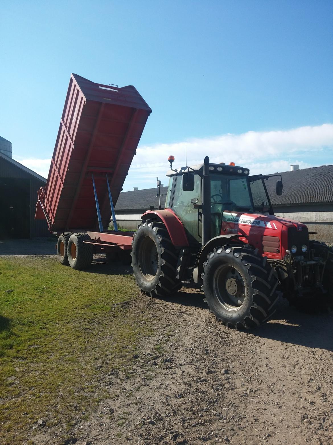 Massey Ferguson 7480 - Lys kontrolleret, smurt - klar til høst 2014 billede 6