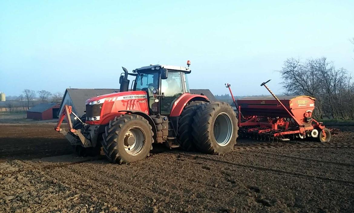 Massey Ferguson 7620 - Ude at så med väderstad billede 12