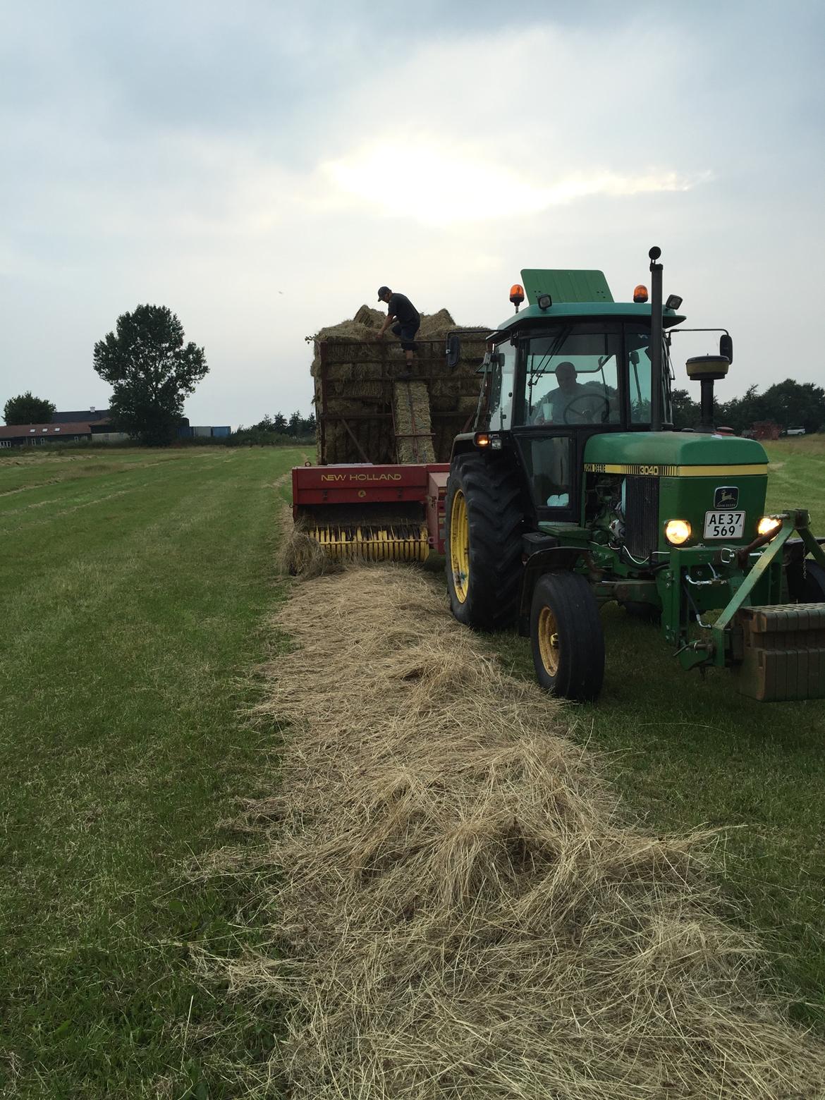 John Deere 3040 - sidste hø i 2016 små 1000-1200 baller billede 14