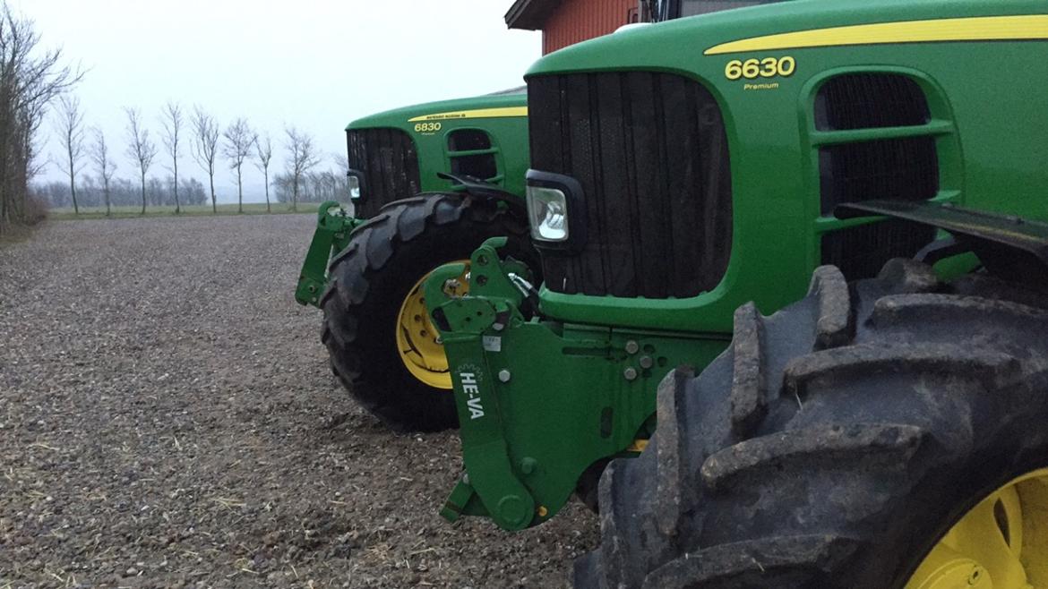 John Deere 6830 Premium - Lidt billeder med naboens 6630. billede 3