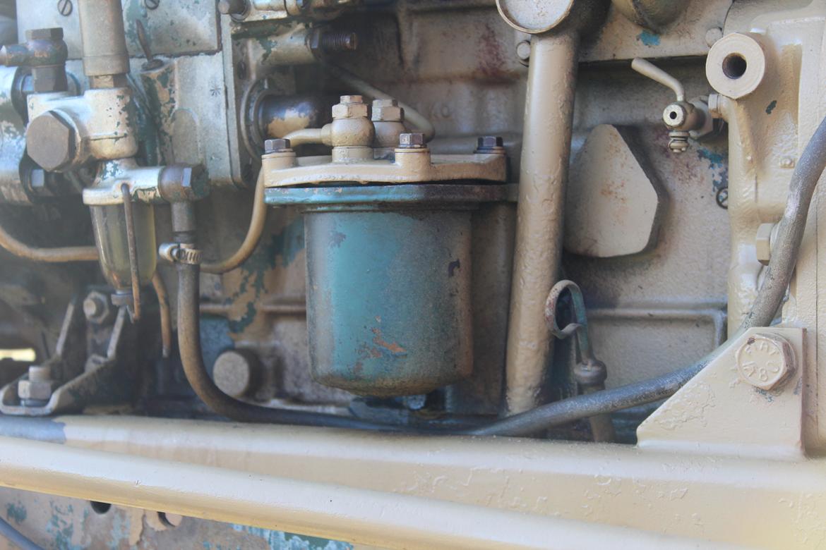 Fiat 315 - Da vi vendte olie filteret fandt vi den originale blå-grønne farve.. billede 13