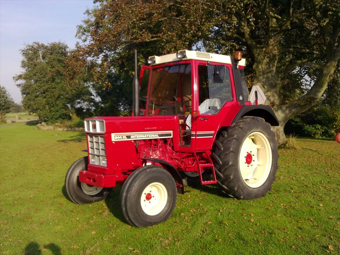 International Harvester 844 XL - Så kom IH'en endelig ud i solen efter mange timer på værkstedet. Flere billeder er på vej billede 1