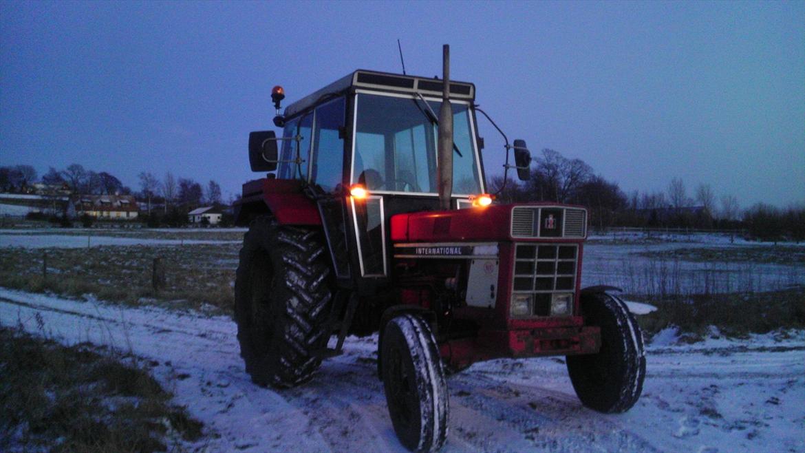 International Harvester 844s - Var lige ude og køre en tur i sneen 30/1-12 billede 8