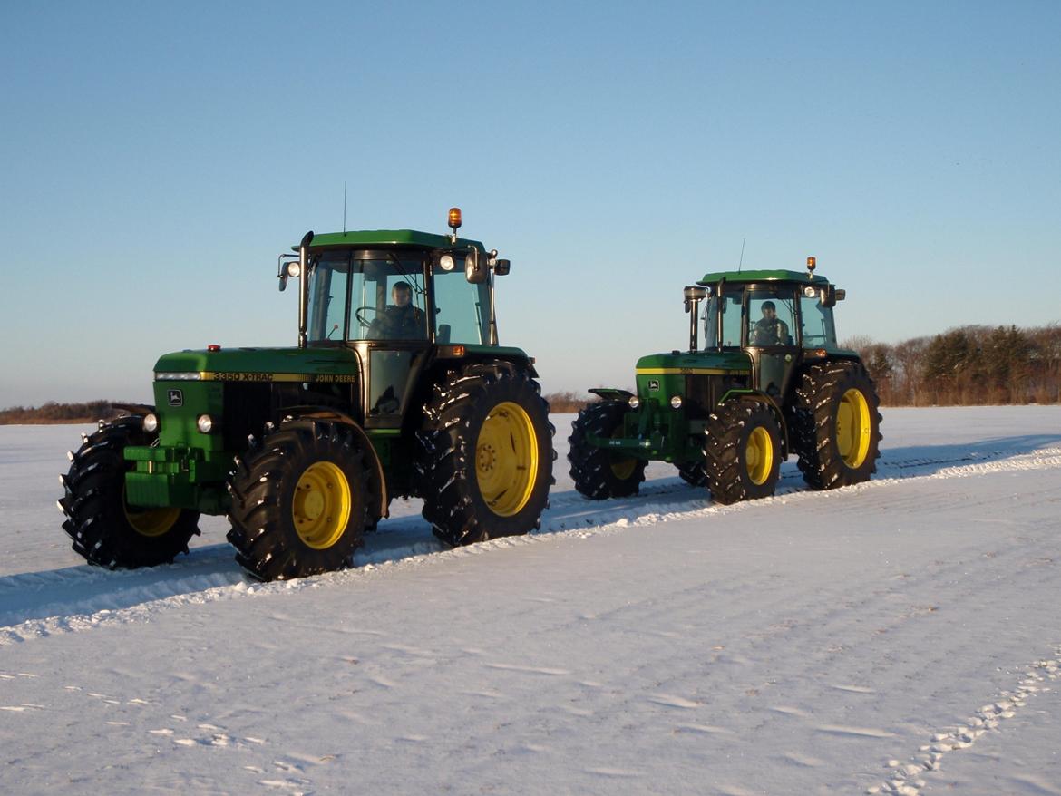 John Deere 3350 x-trac - en fin vinter dag med sne og solskind.  billede 10