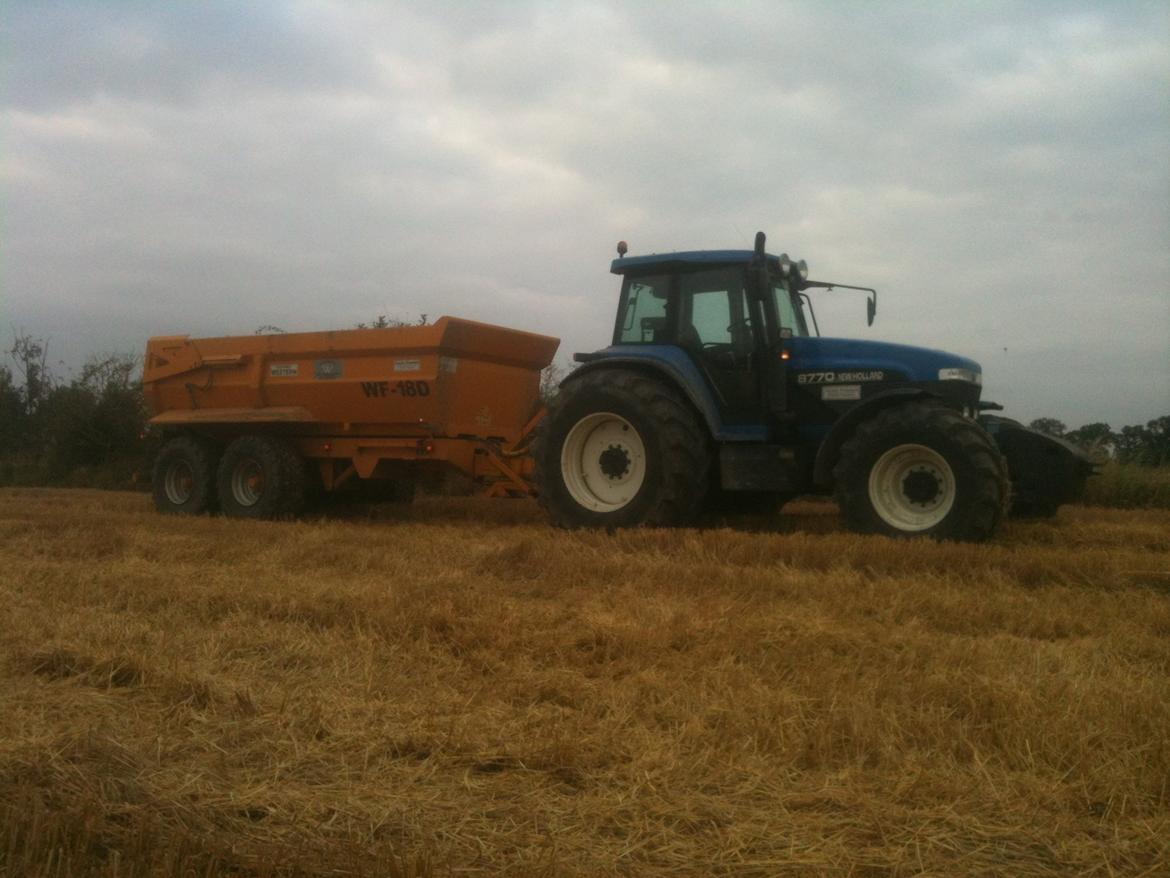 New Holland 8770 - Der blev høstet byg, og sættet kørte fra. billede 3