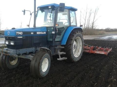 New Holland 7740 SLE - Forårsarbejde i februar! billede 4