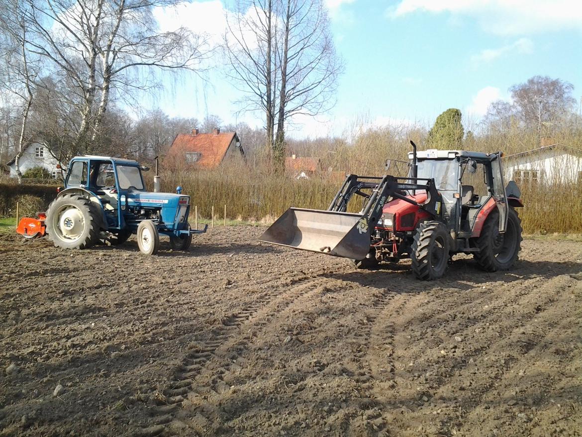 Ford 3000 Midtsjællands efterskole - Der holder den med en massey ferguson 4315 billede 7