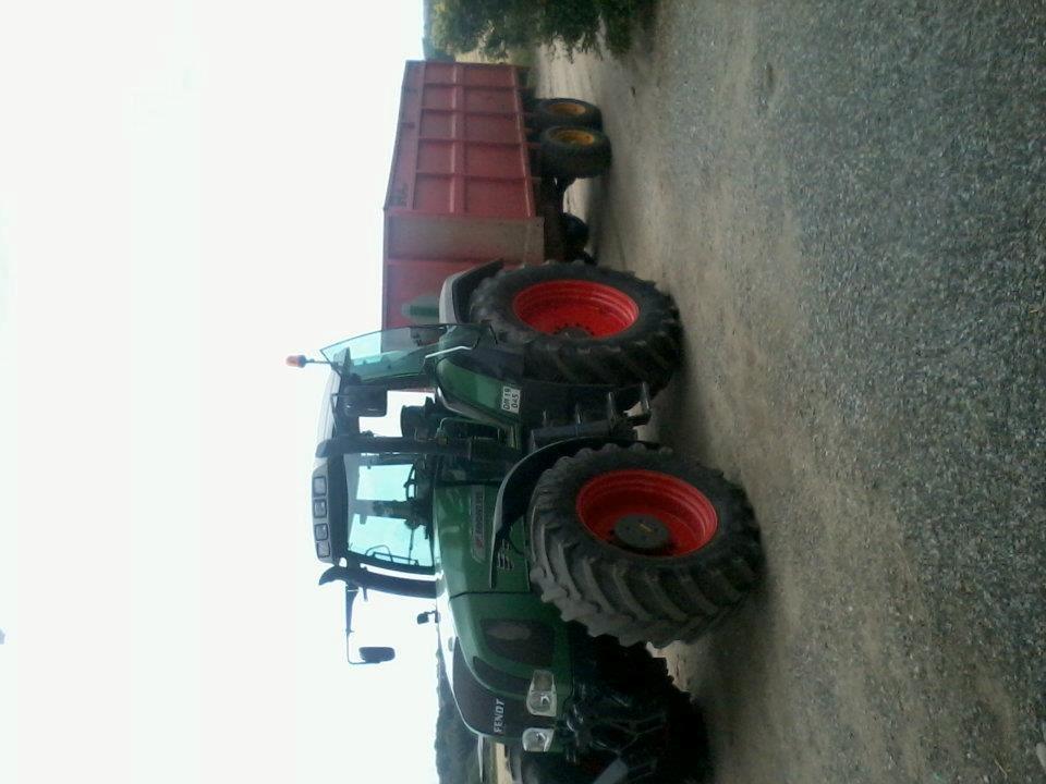 Fendt 916 favorit vario - jomfu tur med kornvogn billede 3