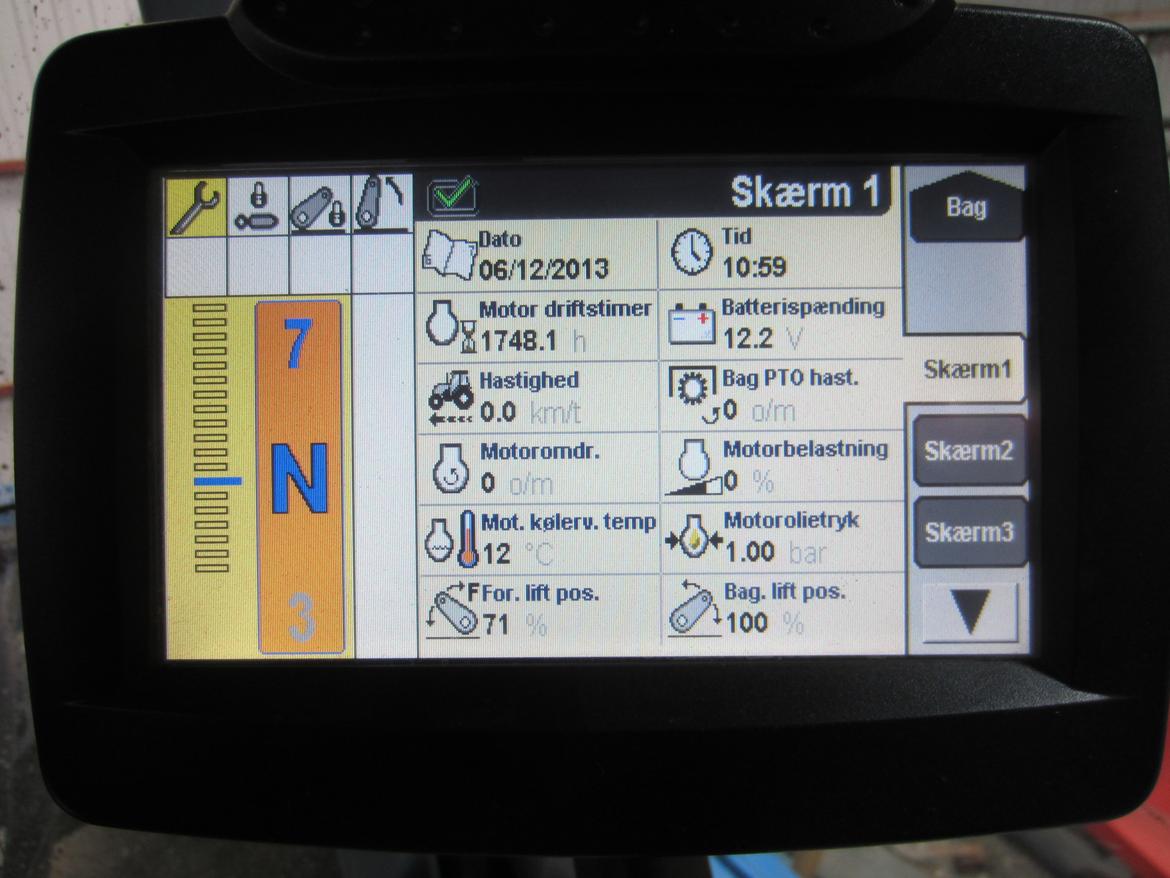 New Holland T7060 Power Command - skærm i traktoren billede 15