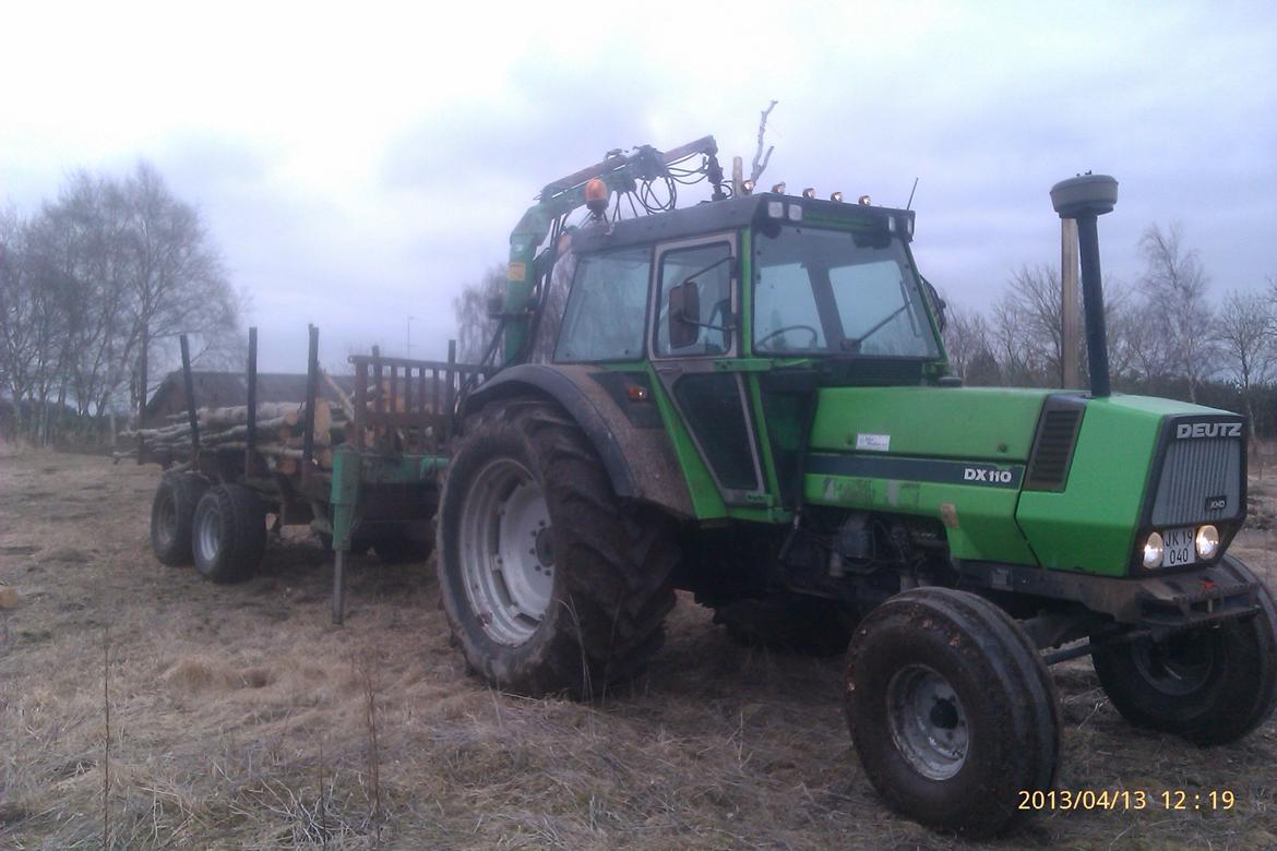 Deutz-Fahr DX 110 - Havde den lejet ud til en kammerat der skulle køre træ ud med den. billede 13