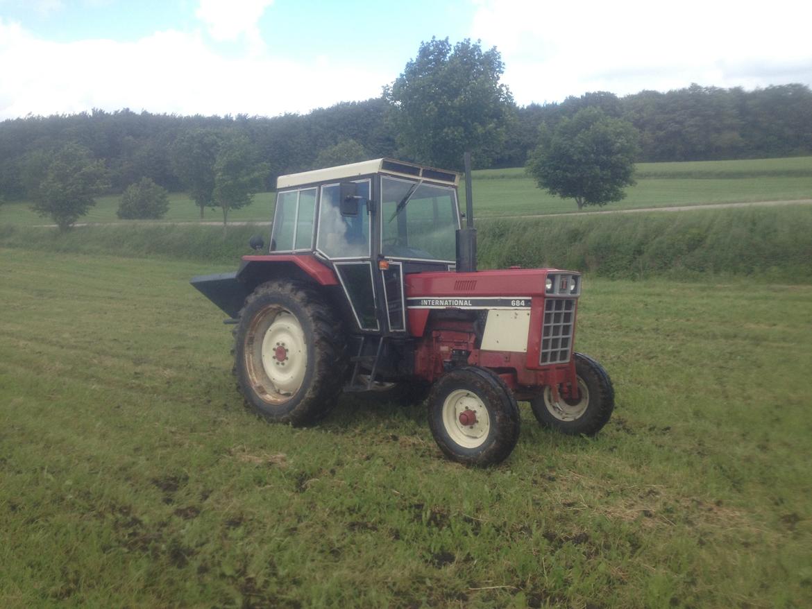 International Harvester 684 - græsset skulle jo også ha lidt gødning :P billede 14