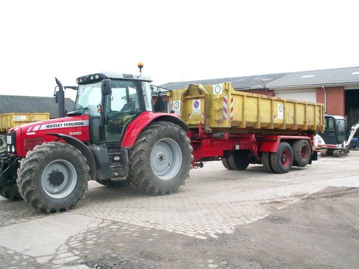 Massey Ferguson 6480 - lige da vores containervogn blev færdig billede 4
