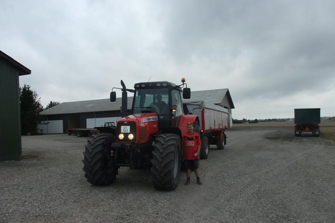 Massey Ferguson 6480 - ude og køre korn  billede 5