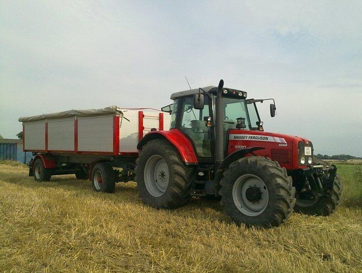 Massey Ferguson 6480 - fuld gang i høsten billede 1