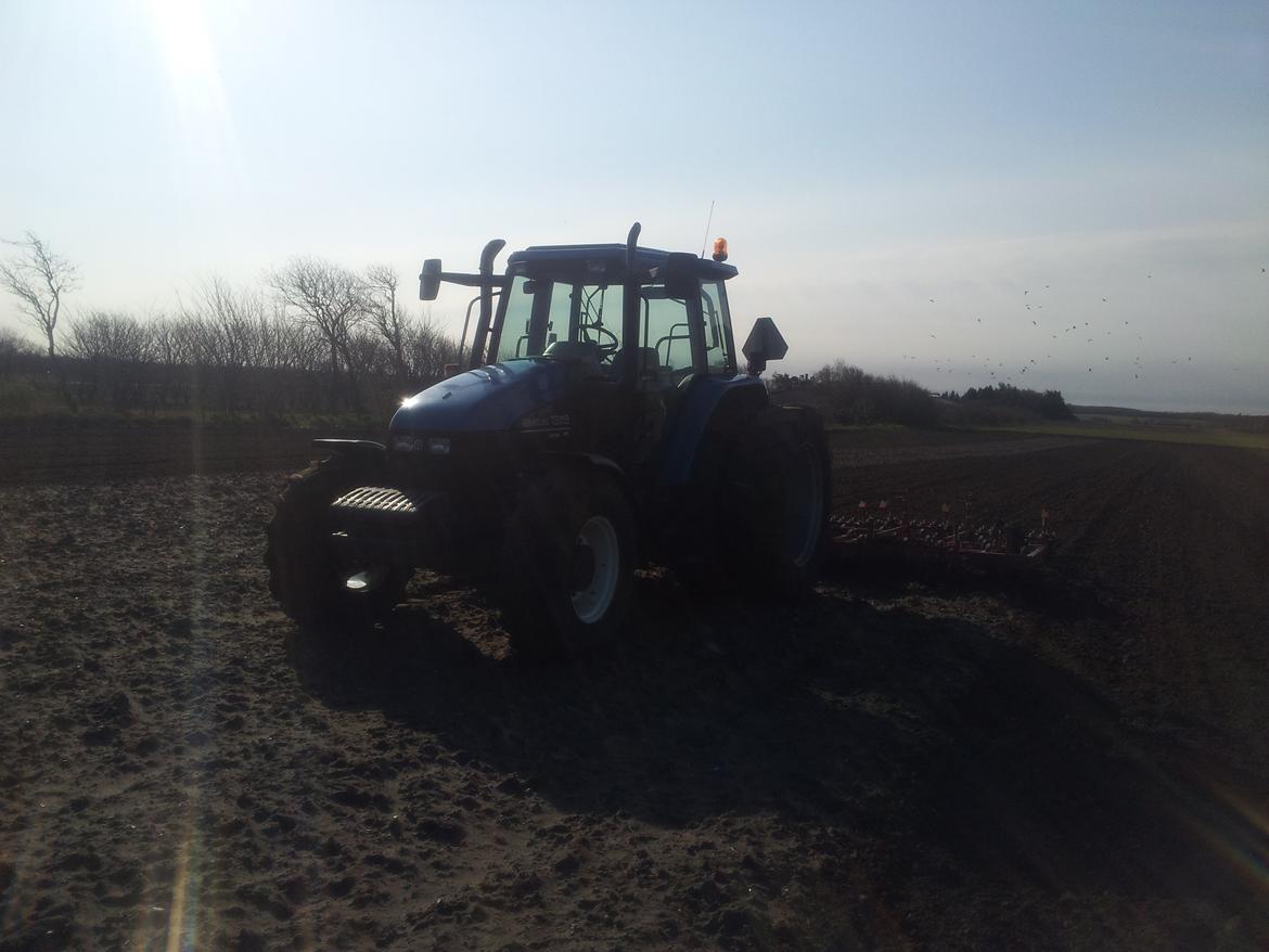 New Holland TS 115 - Er ude for at hjælp en landmand, som har lidt større arealer end vi selv har! billede 25
